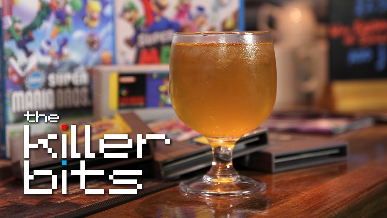 Video Game Cocktails - The Captive Princess (inspired by Super Mario Bros.)