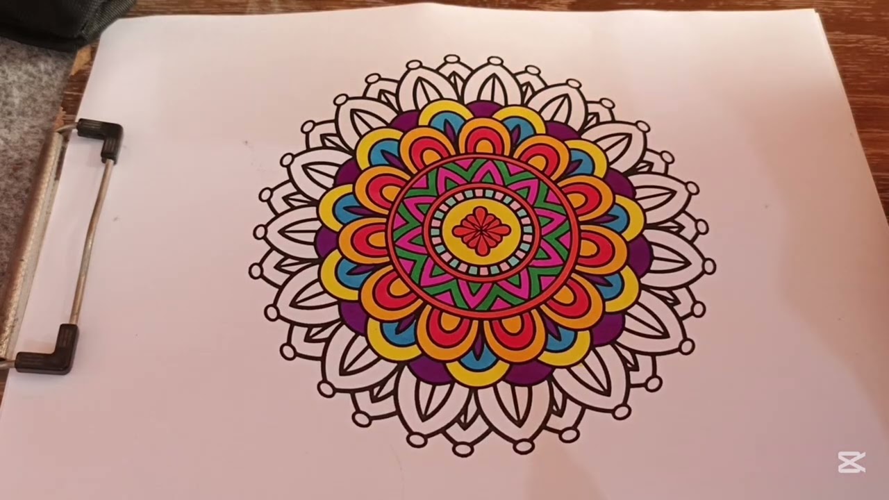 Relaxing Mandala coloring💫🌸