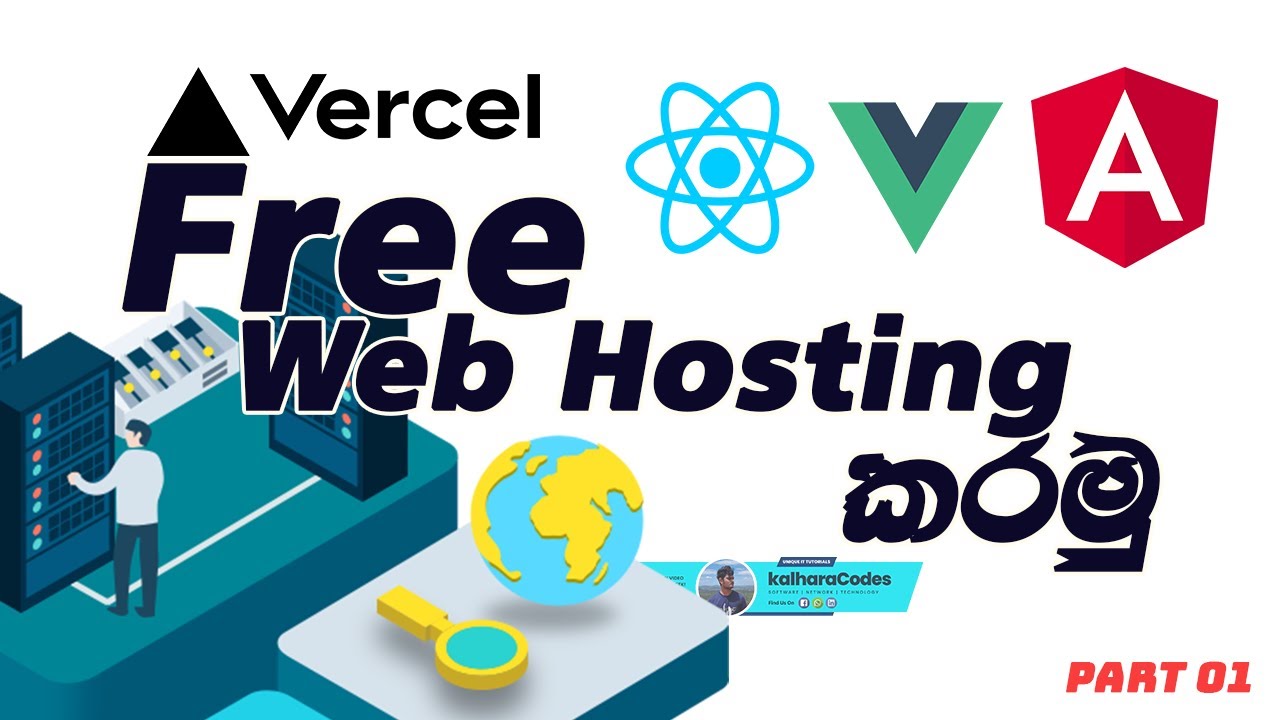 How to host your React/Angular web project with free by Vercel | Free Web Hosting කරමු [2024]