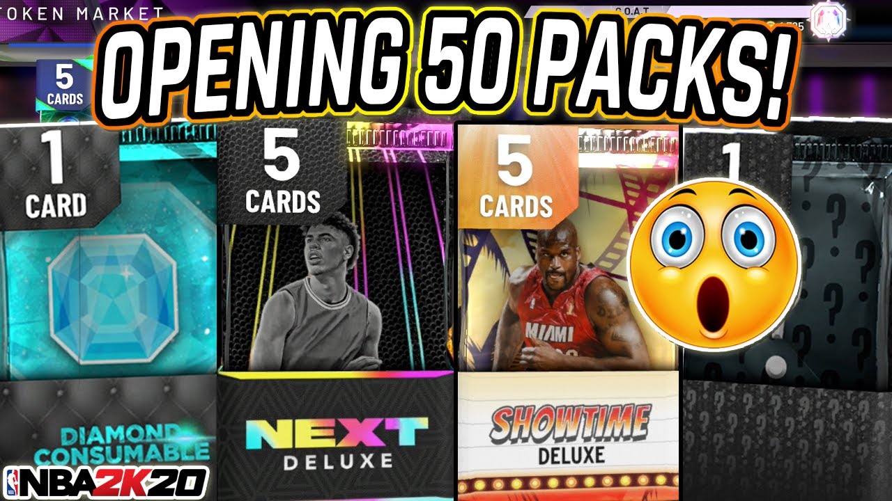 OPENING 50 PACKS IN NBA 2K20! NBA 2K20 MYTEAM TRIPLE THREAT PACK OPENING! MYSTERY PACK OPENING!
