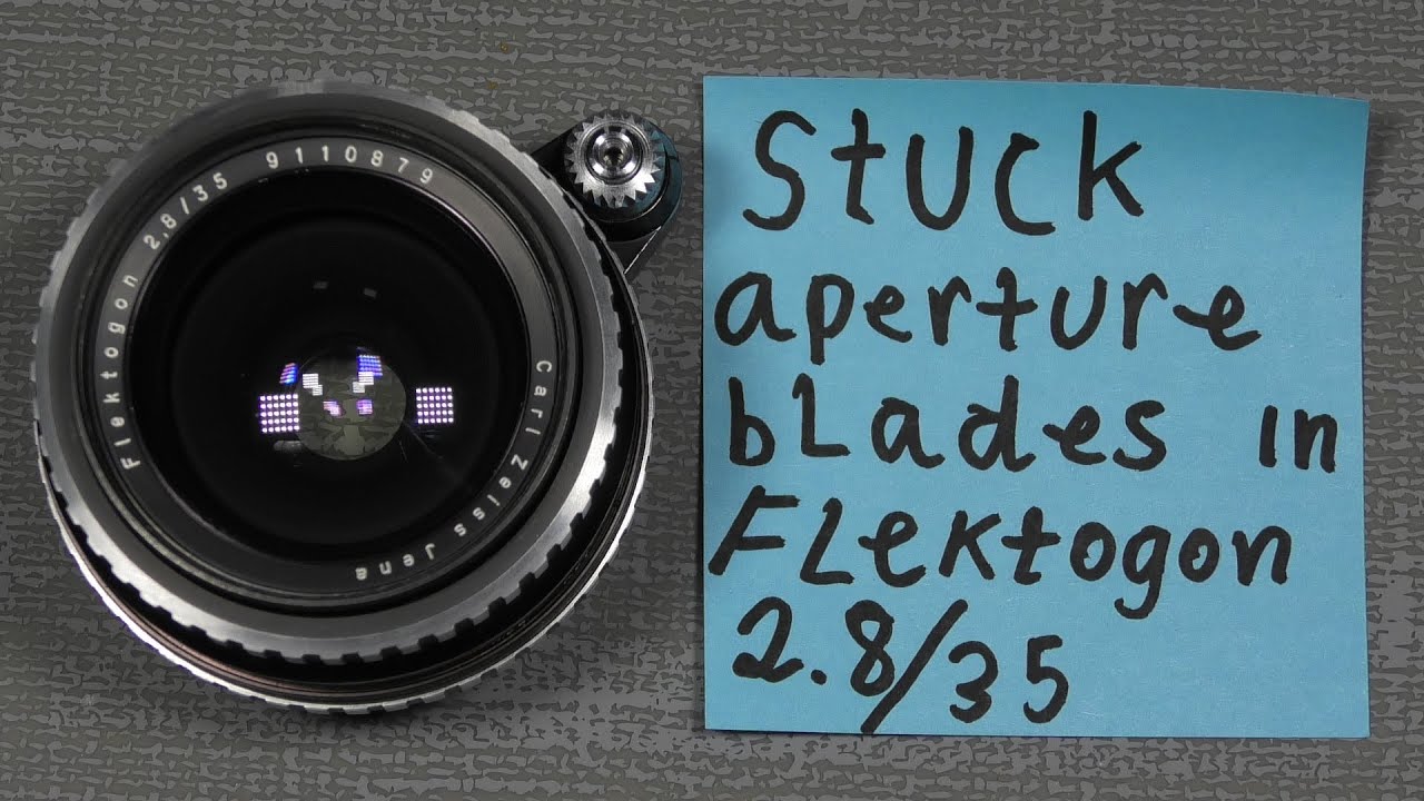 Carl Zeiss Jena Flektogon 2.8/35 | for Exakta | Stuck aperture blades