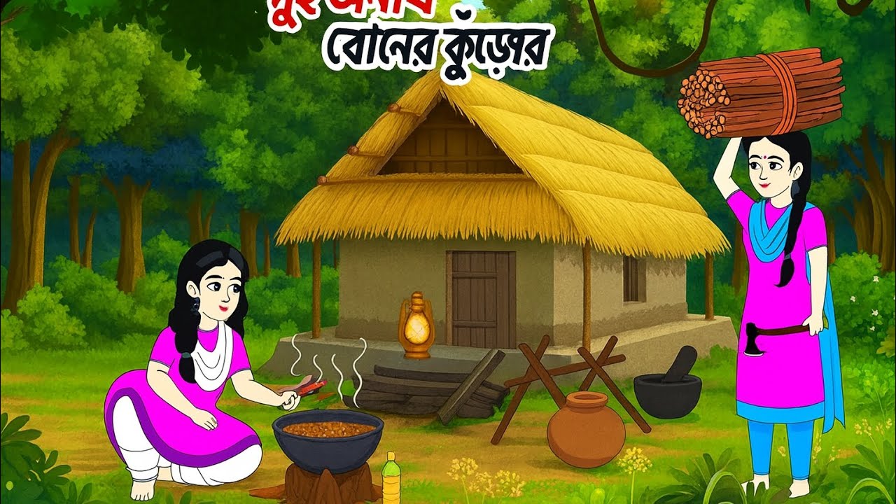 দুই বোনের অনাথ কুঁড়েঘর | dui Bone Anath Kure Ghar | Thakumar juli | Rupkatha golpo | বাংলা কাটুন
