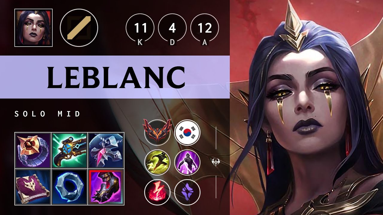 LeBlanc Mid vs Zoe - KR Grandmaster Patch 25.21