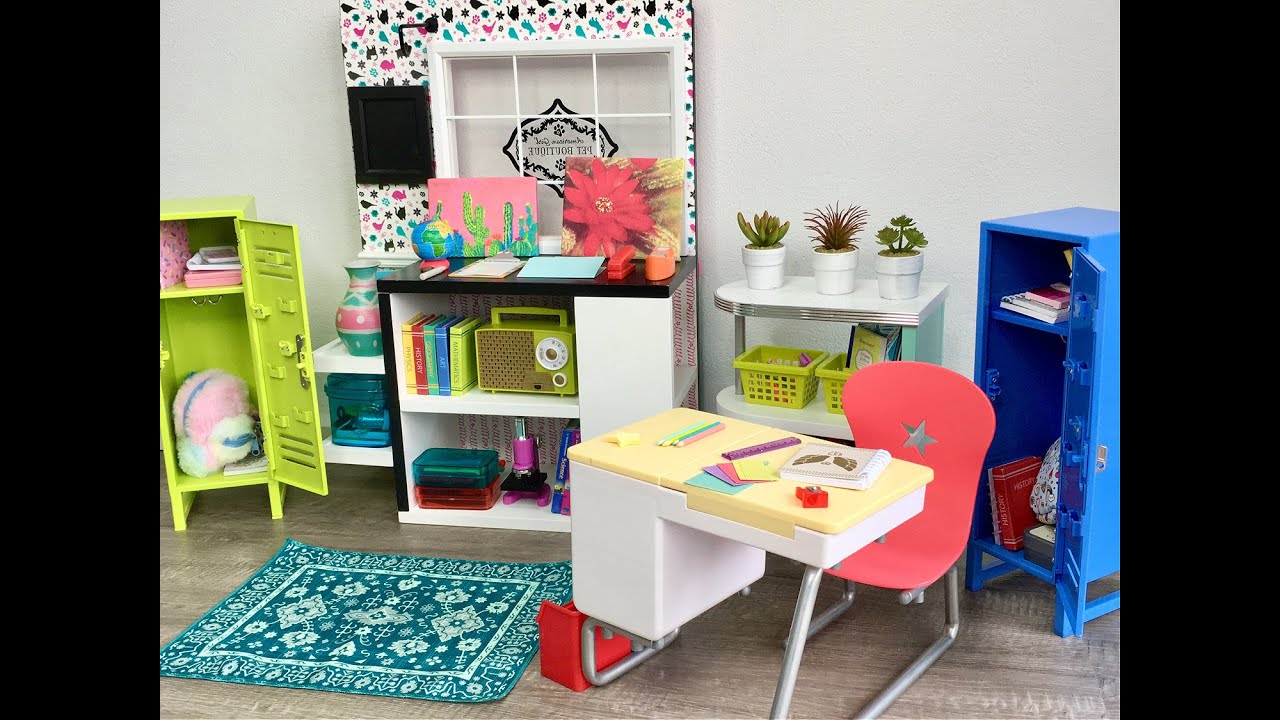 Too Much School ~ American Girl Doll Room Challenge!