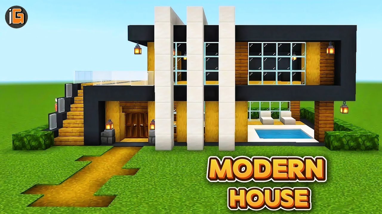 How to build a modern house in minecraft 