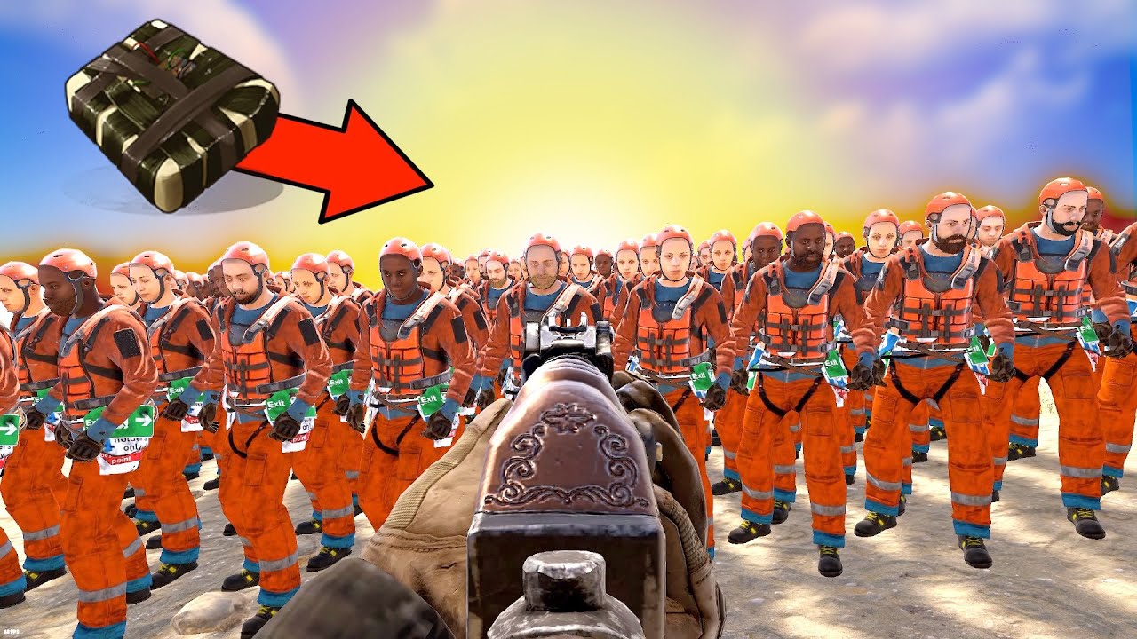 TIMED EXPLOSIVE CHARGE VS. 100 FULL METAL KIT PLAYERS...