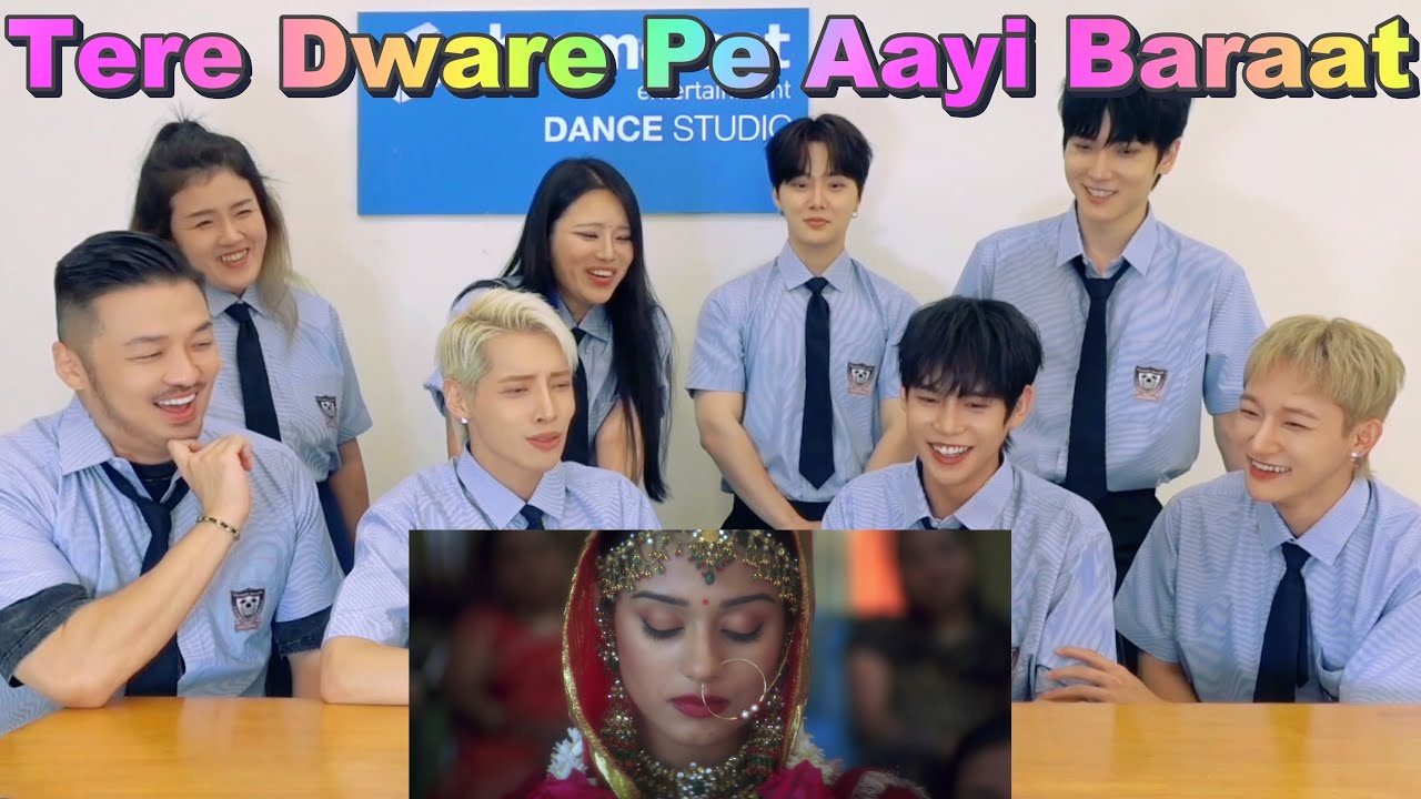 K-pop idol's emotional response to an Indian wedding MV🥹Tere Dware Pe Aayi Baraat @Bz_Boys(청공소년)