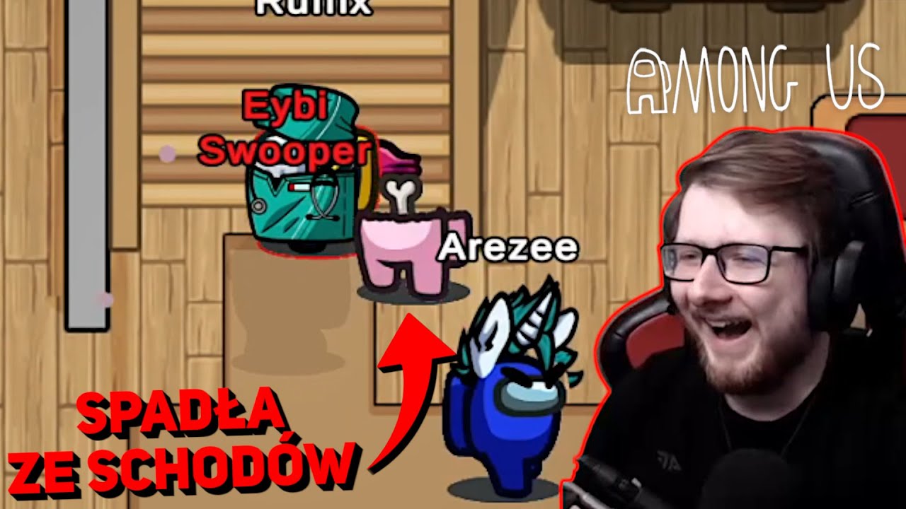SPADAŁA ZE SCHODÓW 100% LEGIT NO SCAM | AMONG US