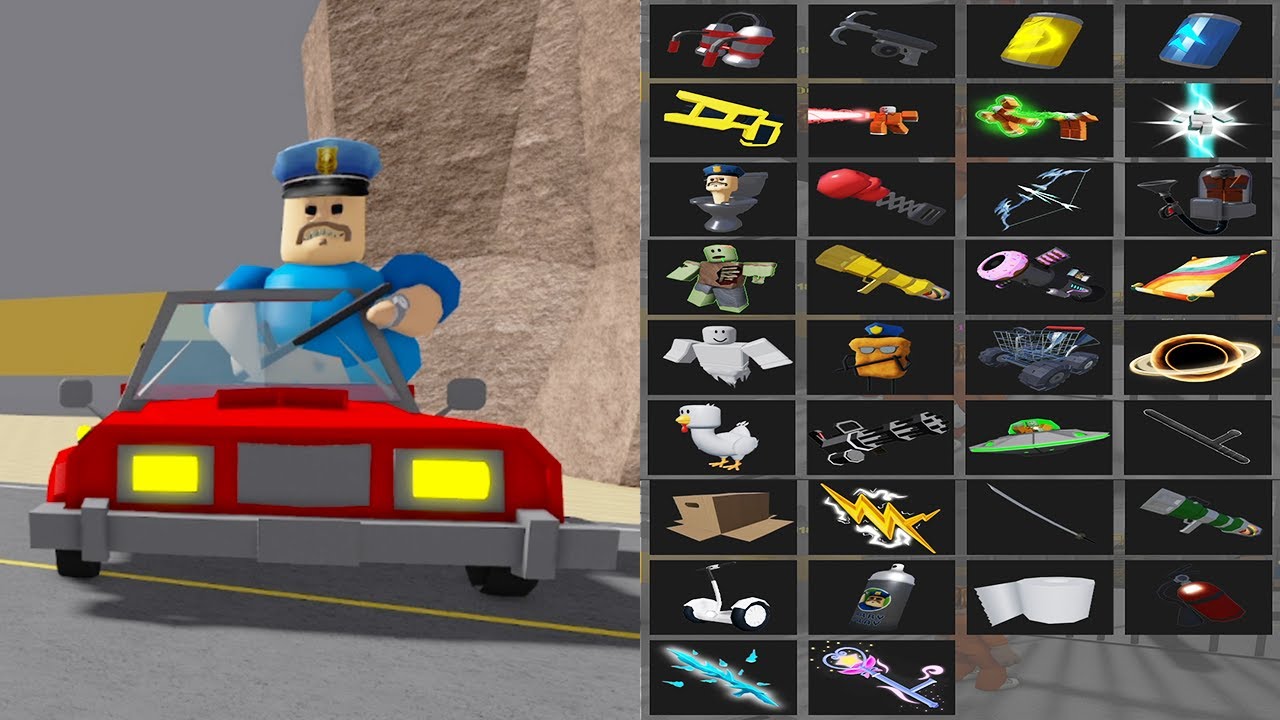 All Items Unlocked CAR BARRY'S PRISON RUN OBBY HARD MODE -  Roblox Update All Morphs Full Gameplay