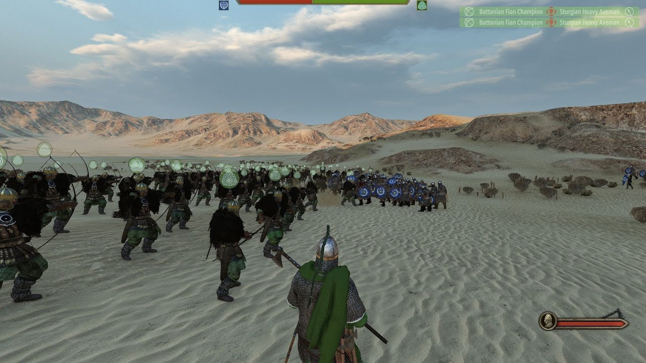 Sturgian Heavy Axeman Vs Battanian Fian Champions || Mount And Blade 2 Bannerlord
