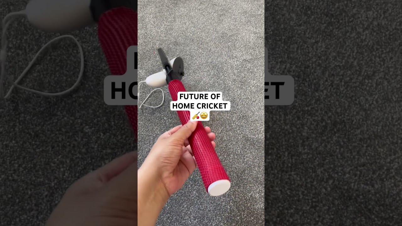 Here comes the VR Cricket Bat! Future of home cricket 🏏 #cricket #bat #ipl #icc #worldcup #vrgaming