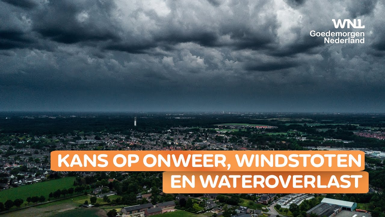 Code geel: kans op onweer, windstoten en wateroverlast