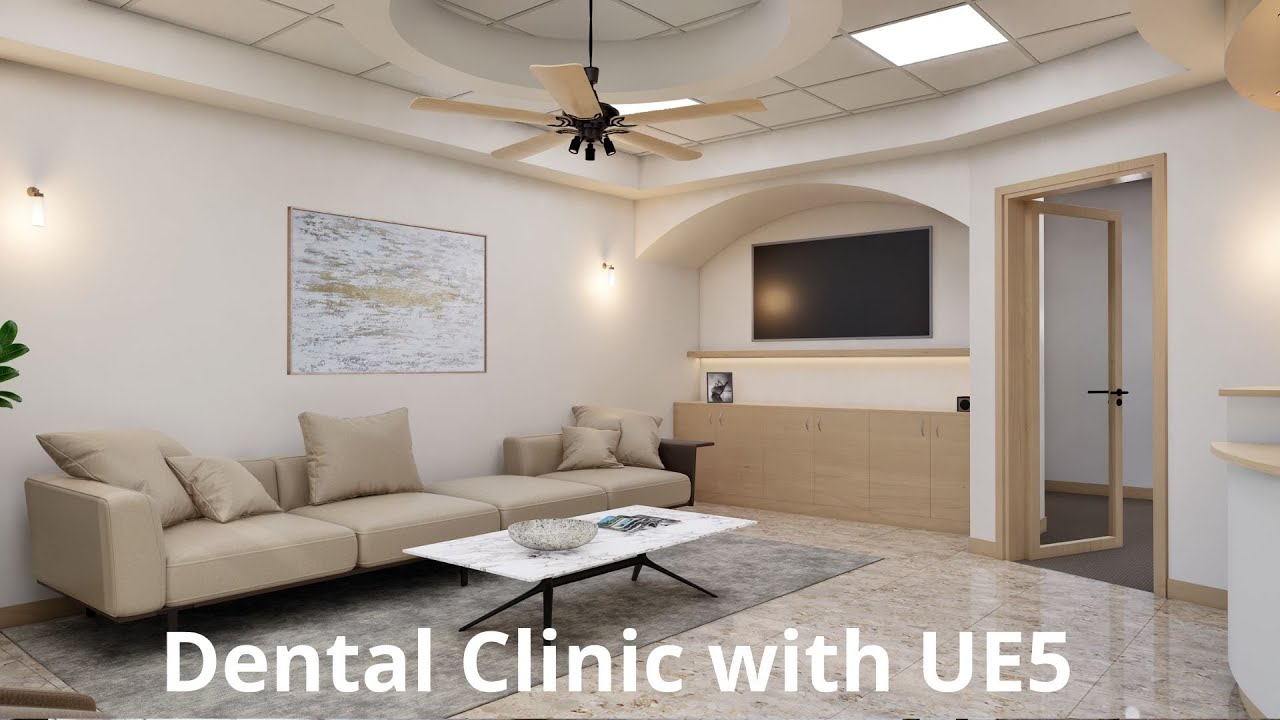Dental Clinic Interior Design & Walkthrough in Unreal Engine 5