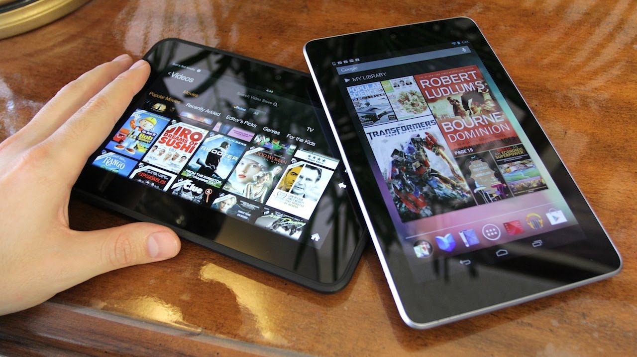 Nexus 7 vs Kindle Fire HD!