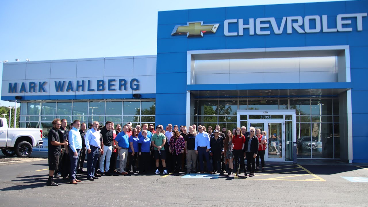 Mark Wahlberg visits his Chevrolet Dealership, Avon Ohio 2023