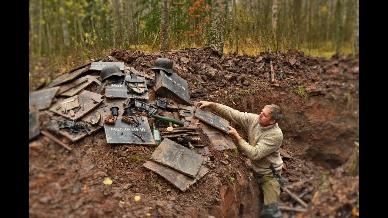 Блиндажи опять радуют находками / German dugouts are full of relics