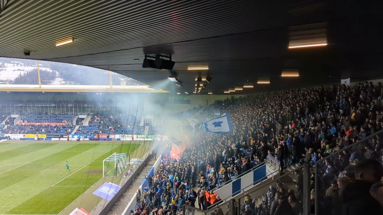 FC Luzern - FC Lugano | Support & Pyro der Schweizer Ultras 03.04.2022