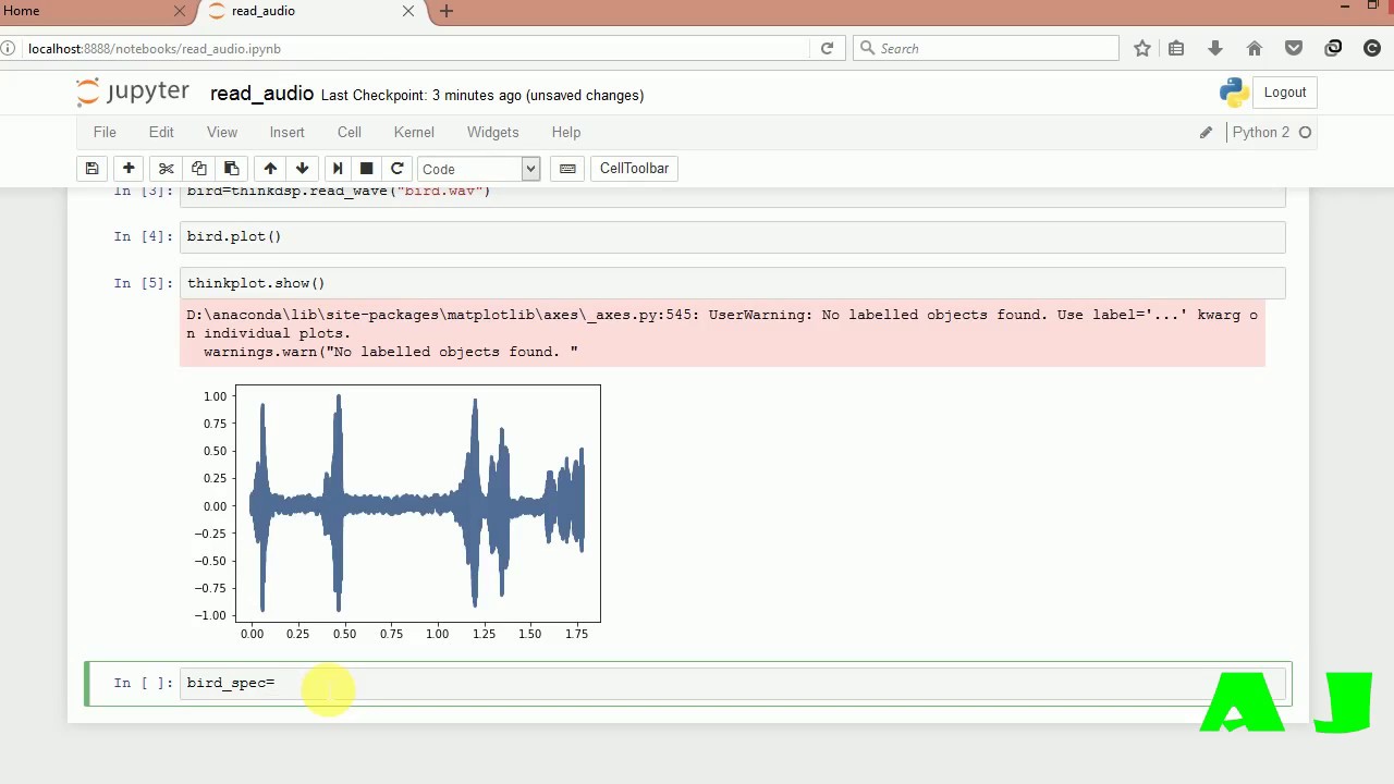 Think DSP to read audio file and make analysis in  python #Pyhton #Signal #Processing #DSP
