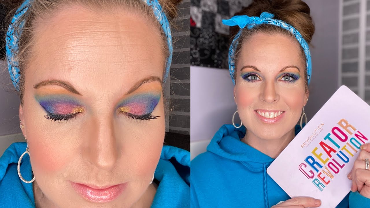 Cotton Candy Rainbow Eyeshadow Look - Creator Revolution
