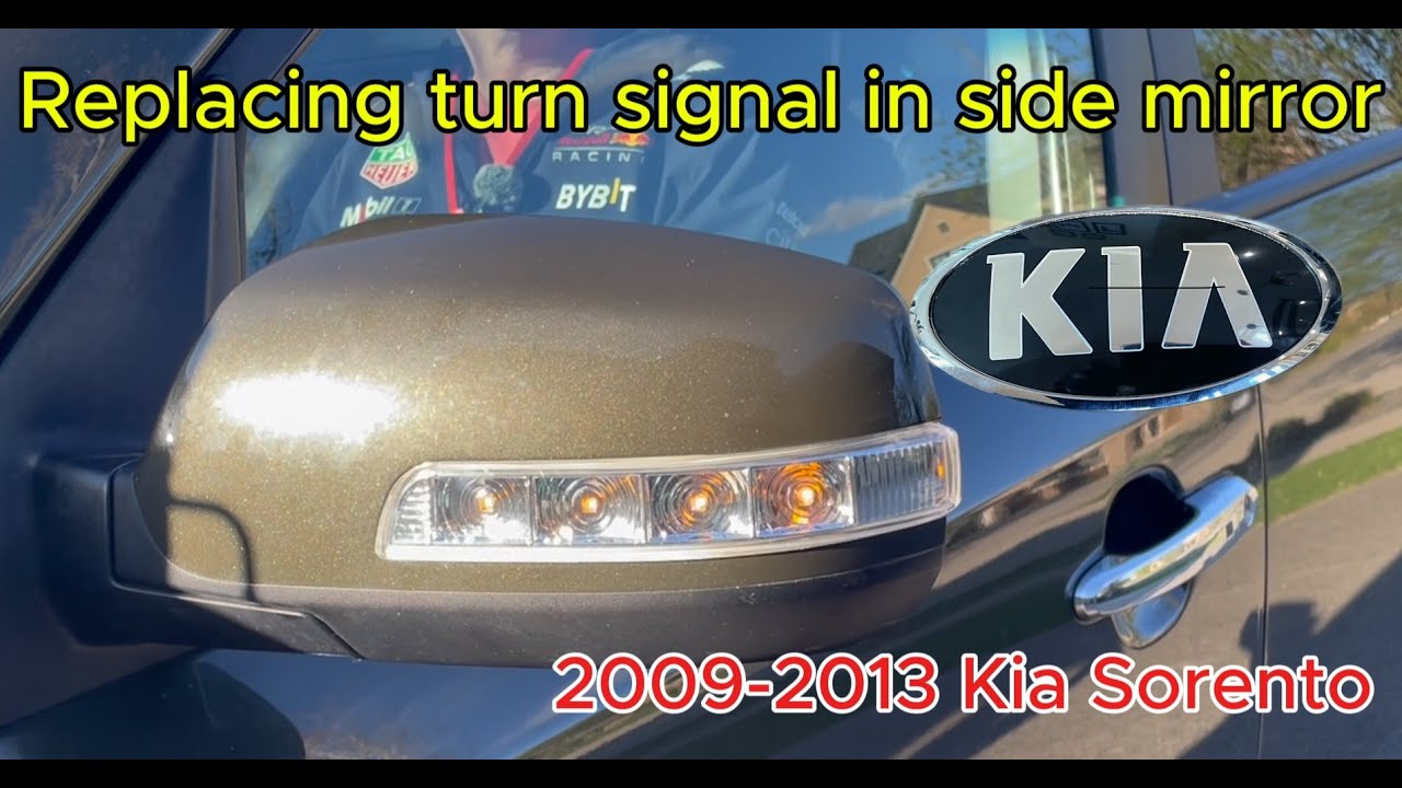 Replacing turn indicator light in side mirror - Kia Sorento