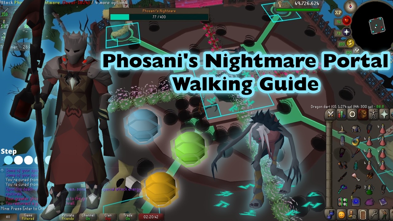 Phosani's Nightmare Step Under/Portal Walking Guide - OSRS