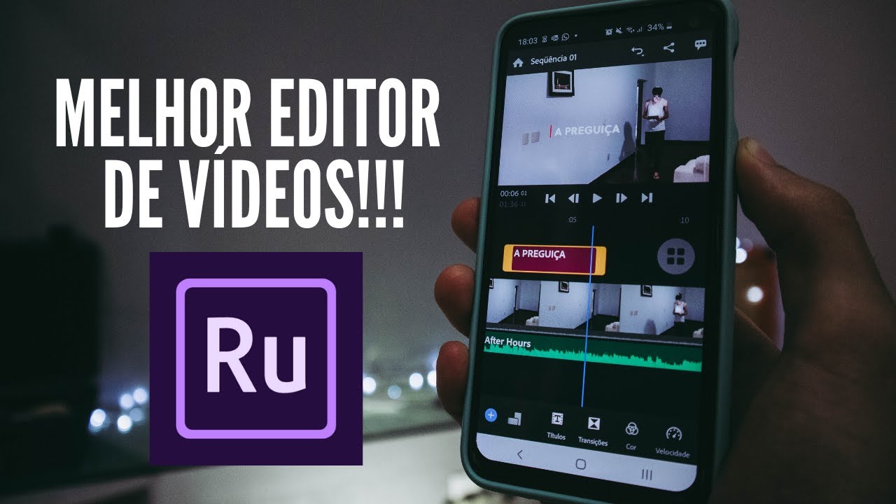 como EDITAR vídeos no celular com o Adobe Rush!