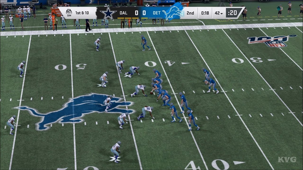Madden NFL 20 - Detroit Lions vs Dallas Cowboys - Gameplay (PC HD) [1080p60FPS]