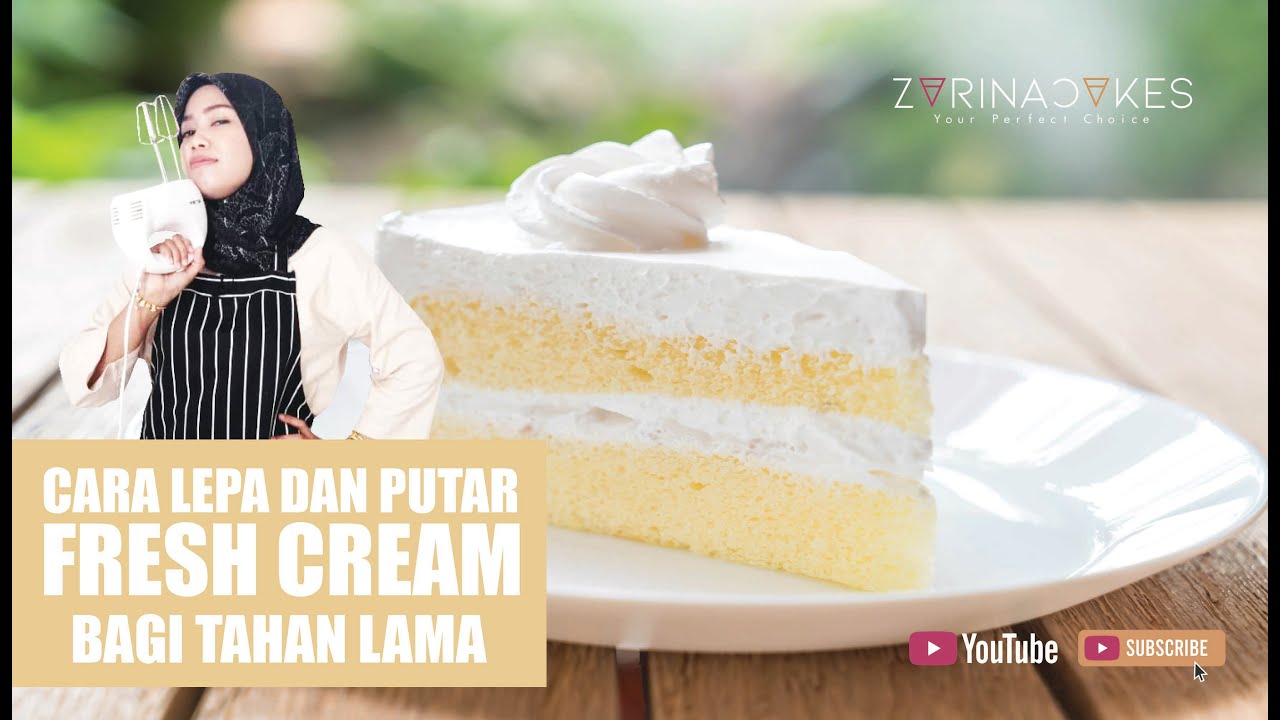 CARA PUTAR FRESH CREAM , POTONG KEK 3 LAYER DAN LEPA KEK