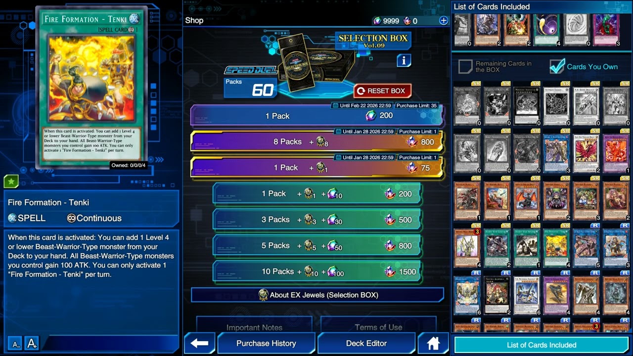 YuGiOh Duel Links Selection Box Vol 09