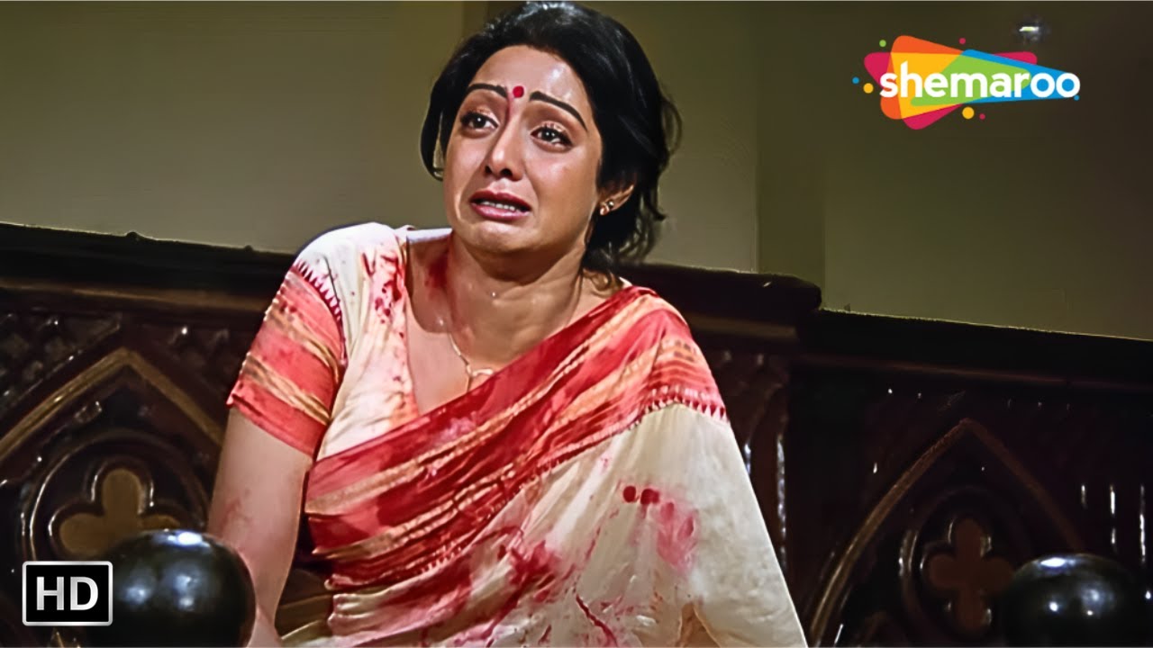 CLIMAX - मैं हूं  असली खुनी - Nazrana {HD} - Sridevi, Rajesh Khanna - Old Hindi Movies