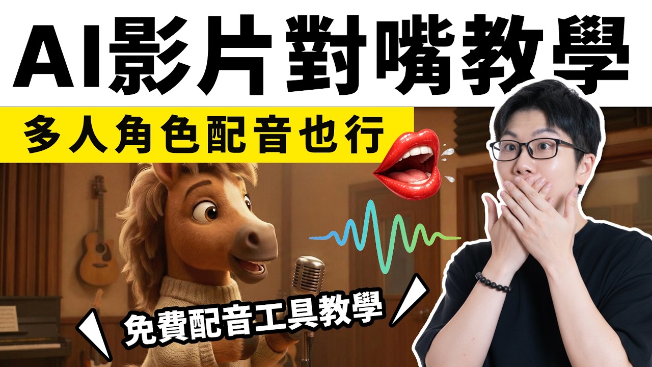 用AI做角色對嘴影片，免費生成配音教學｜HeyGen＋Dzine唇形同步教學，多人對嘴場景也適用｜NotebookLM語音摘要也可以合成