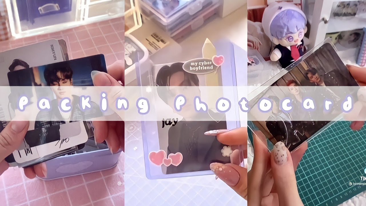 🧃🍬 - asmr packing photocard kpop | tiktok compilation | rikiriki