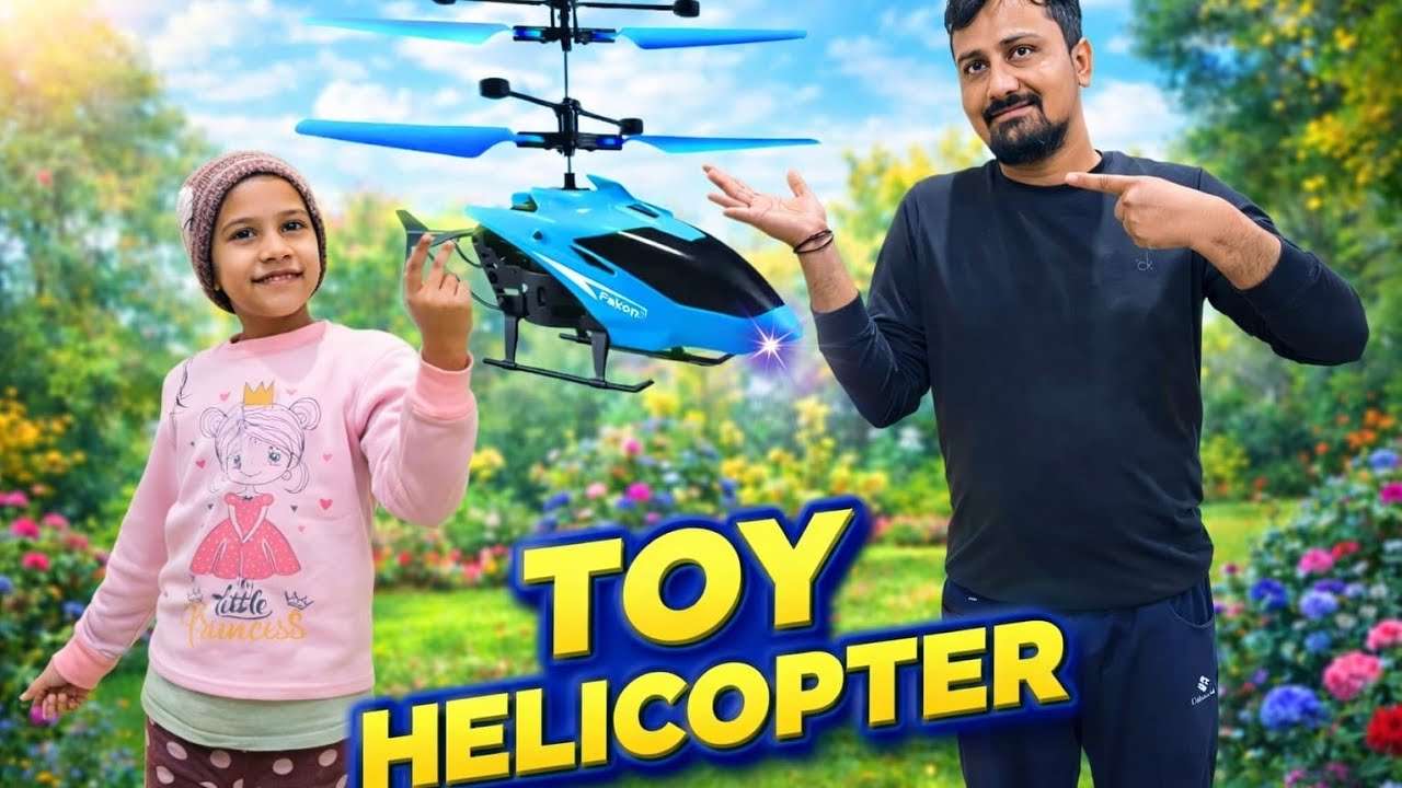 Flying helicopter 