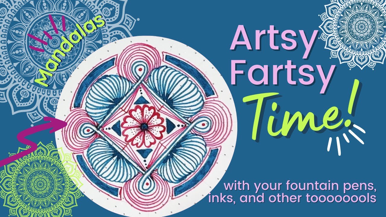 Artsy Fartsy Time Ep 8 - #Drawing a #Mandala in Realtime