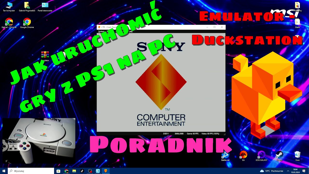 Jak uruchomić gry z PS1 na PC | Poradnik | Duckstation