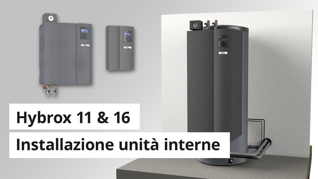 Facile installazione dell'unità interna per le pompe di calore Hybrox 11 e 16 | alpha innotec