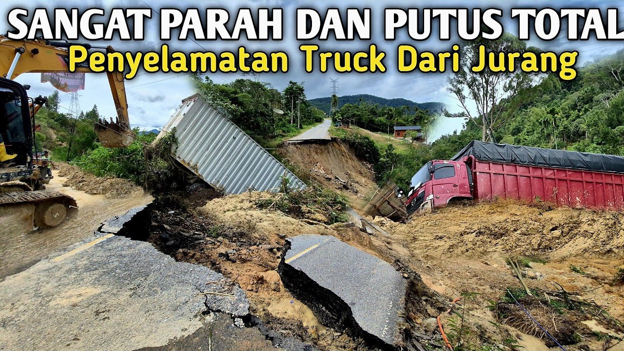 Sangat Parah Dan Putus Total‼️Penyelamatan Truck Dari Jurang