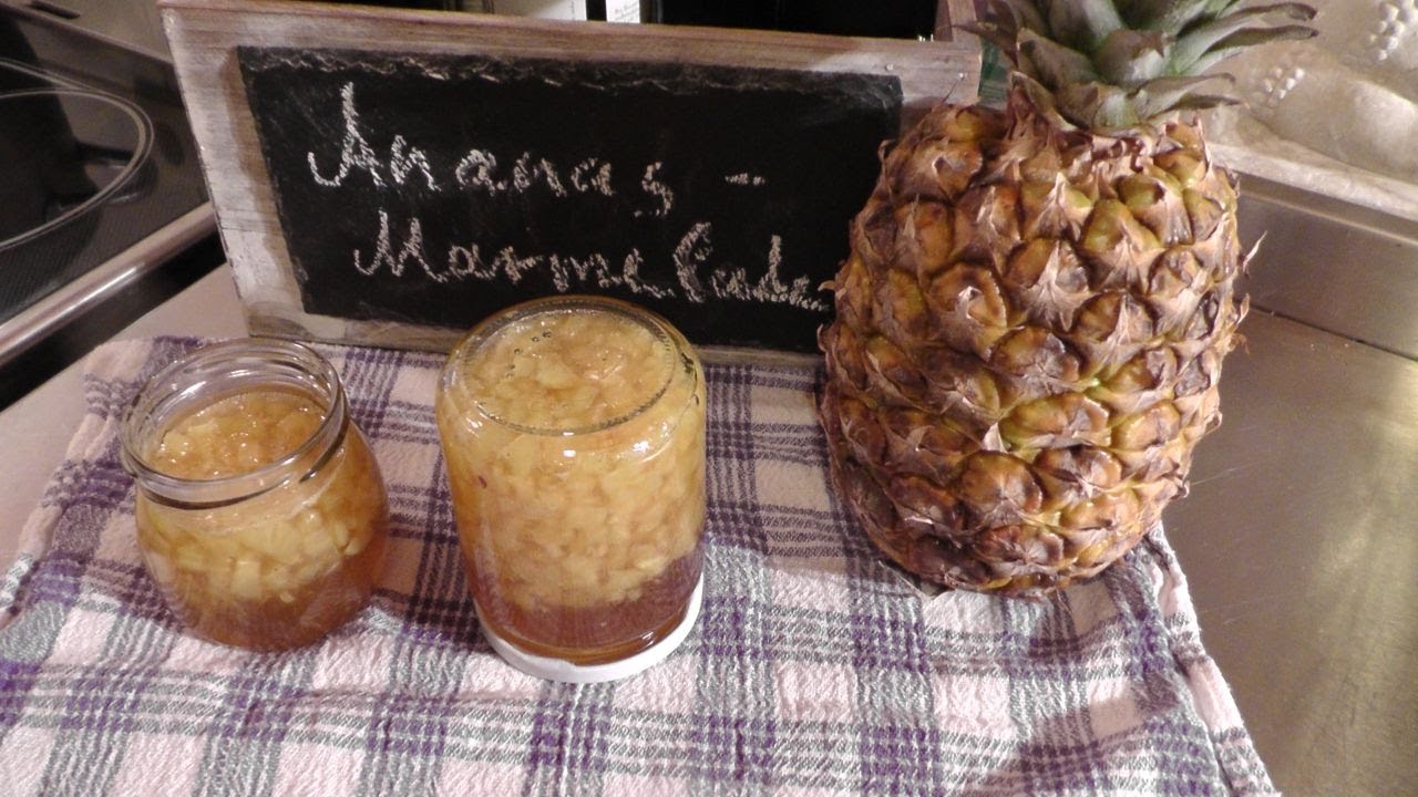 Ananasmarmelade Rezept mit Rum und Vanille - Der Bio Koch #437