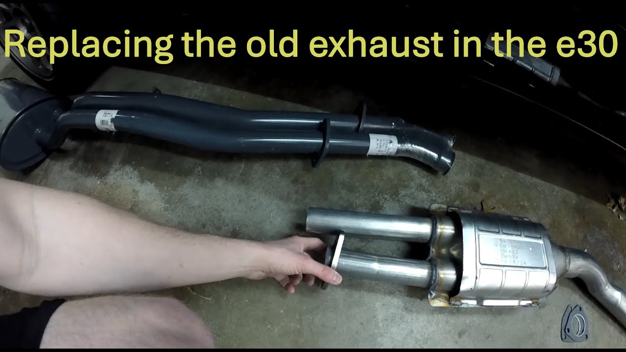 BMW E30 Stock Exhaust Install