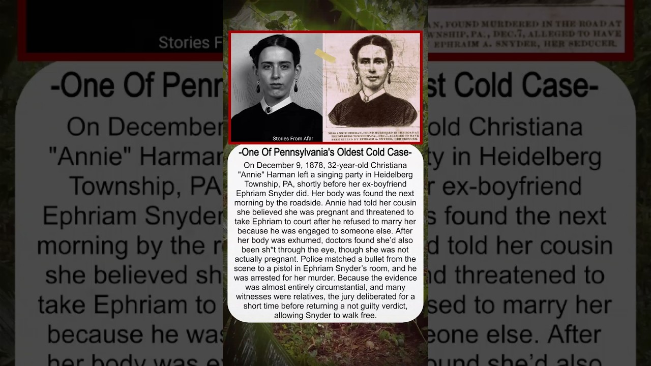 The Case Of Christiana Harman, One Of Pennsylvania's Oldest Cold Cases #history #story #facts