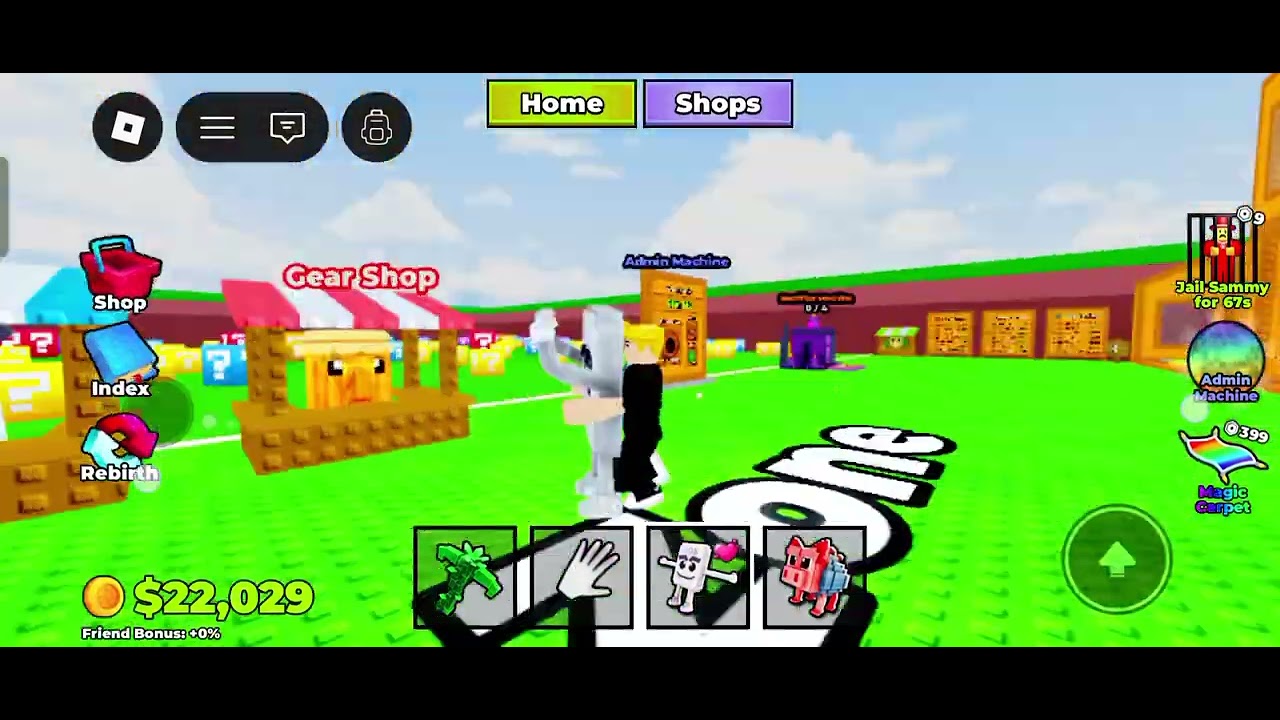 Playing break a lucky block 😁😁