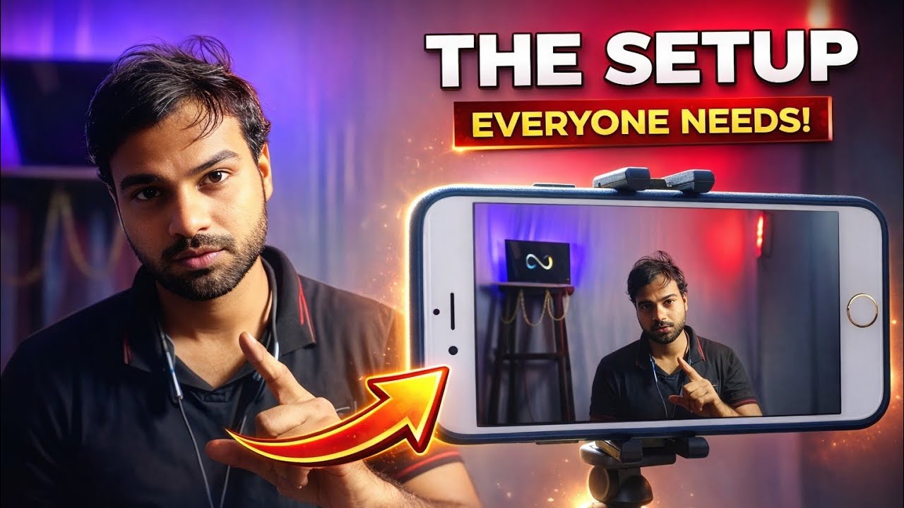 Low Budget YouTube Studio Using Smartphone - Pro Tips (For beginners)
