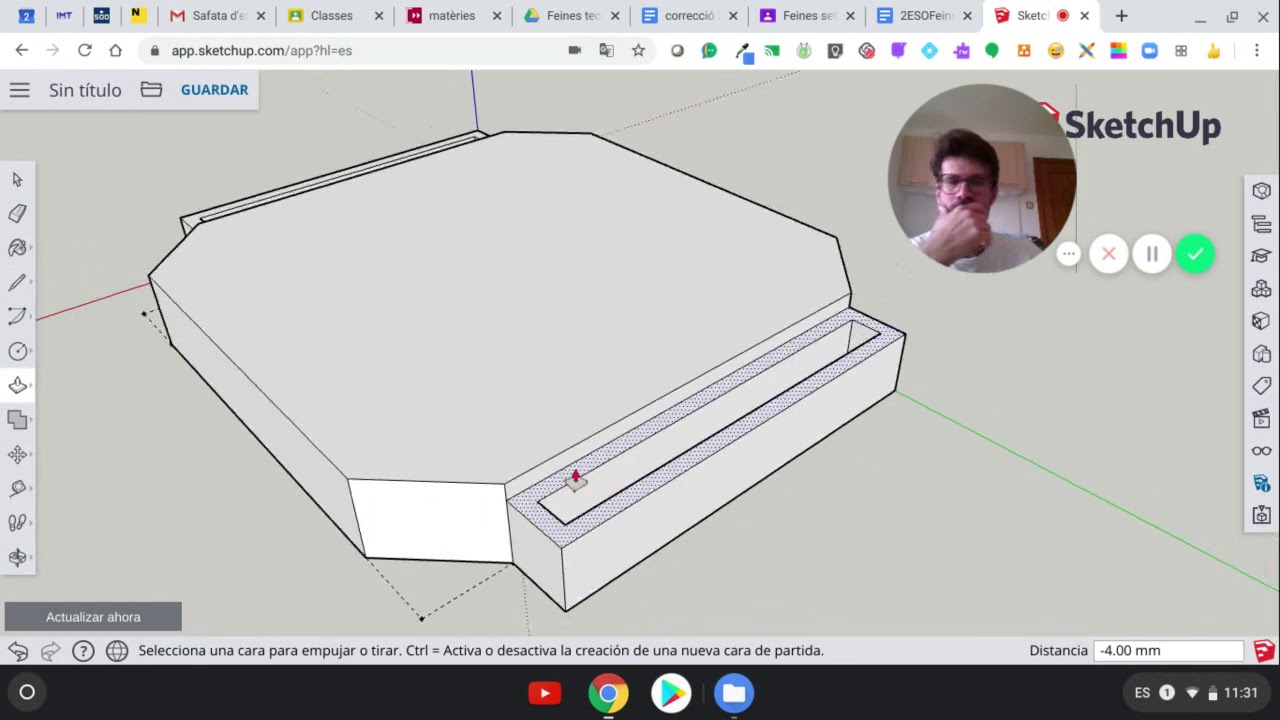 Pràctica3 SkecthUP - Extrusions