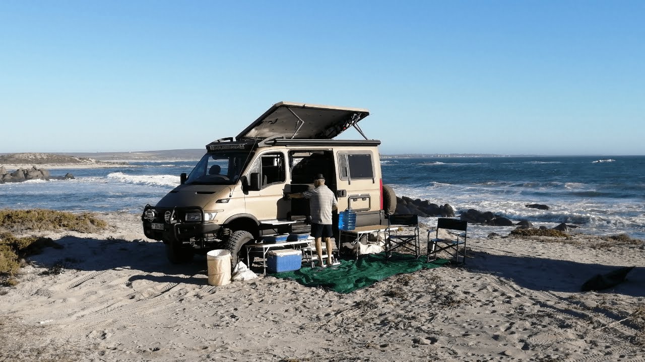 West Coast wild camping with our Iveco Daily 4x4 overlander