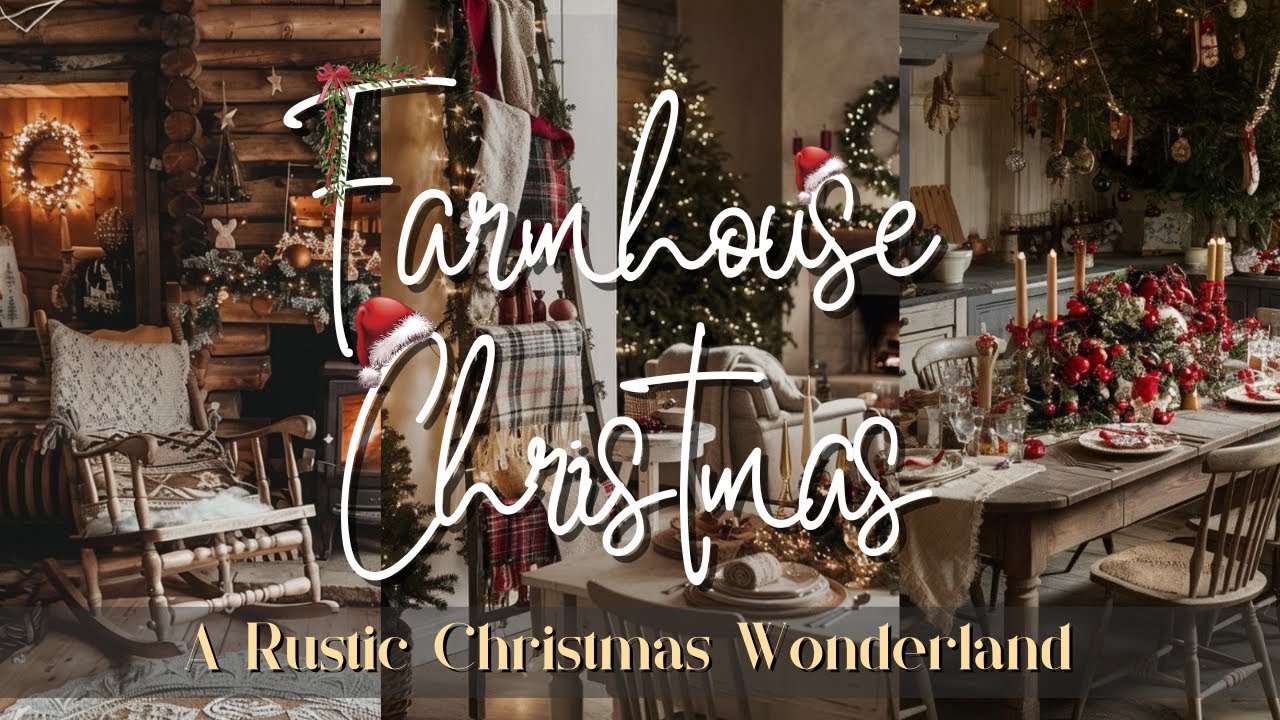 🎄🪵 A Rustic Christmas Wonderland: FarmhouseChristmas Decor Ideas|Cottagecore