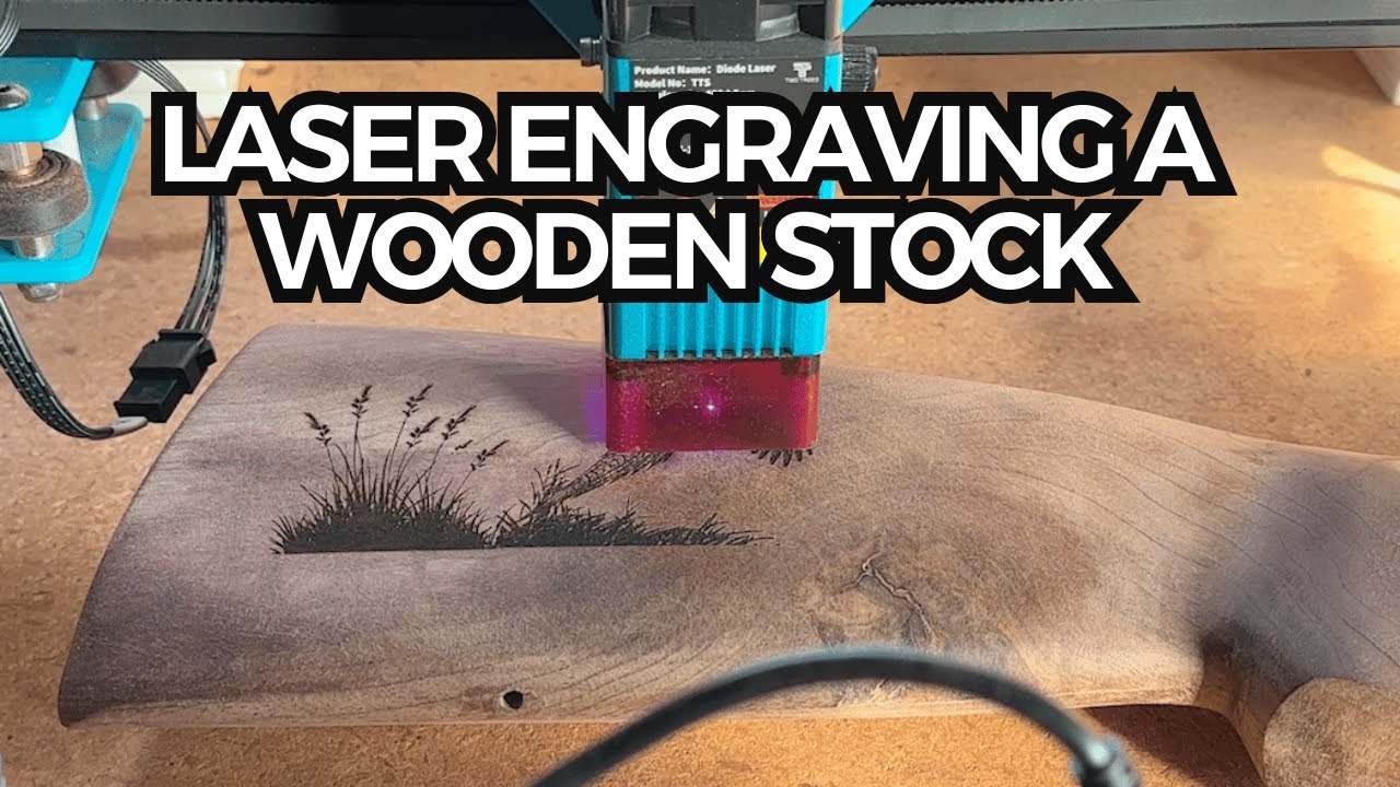 Laser Engraving A Black Walnut Gun Stock