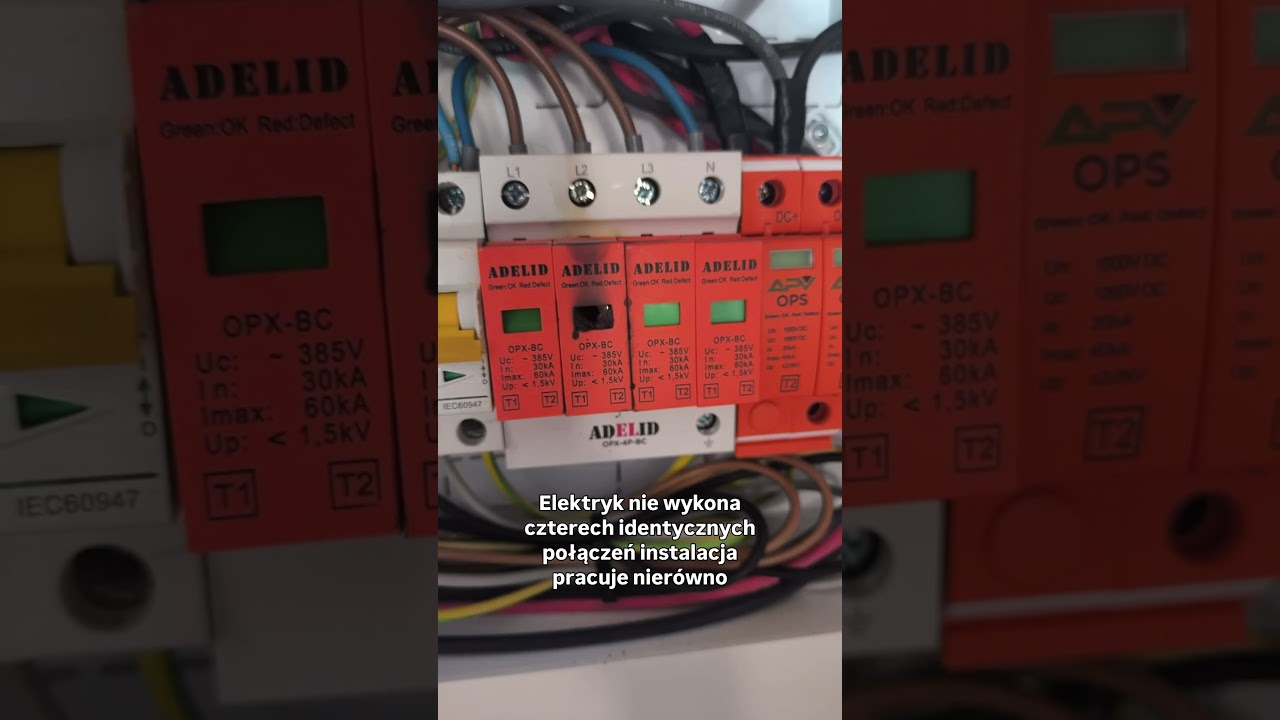 Dlaczego uszkodził się jeden wkład ogranicznika przepięć?