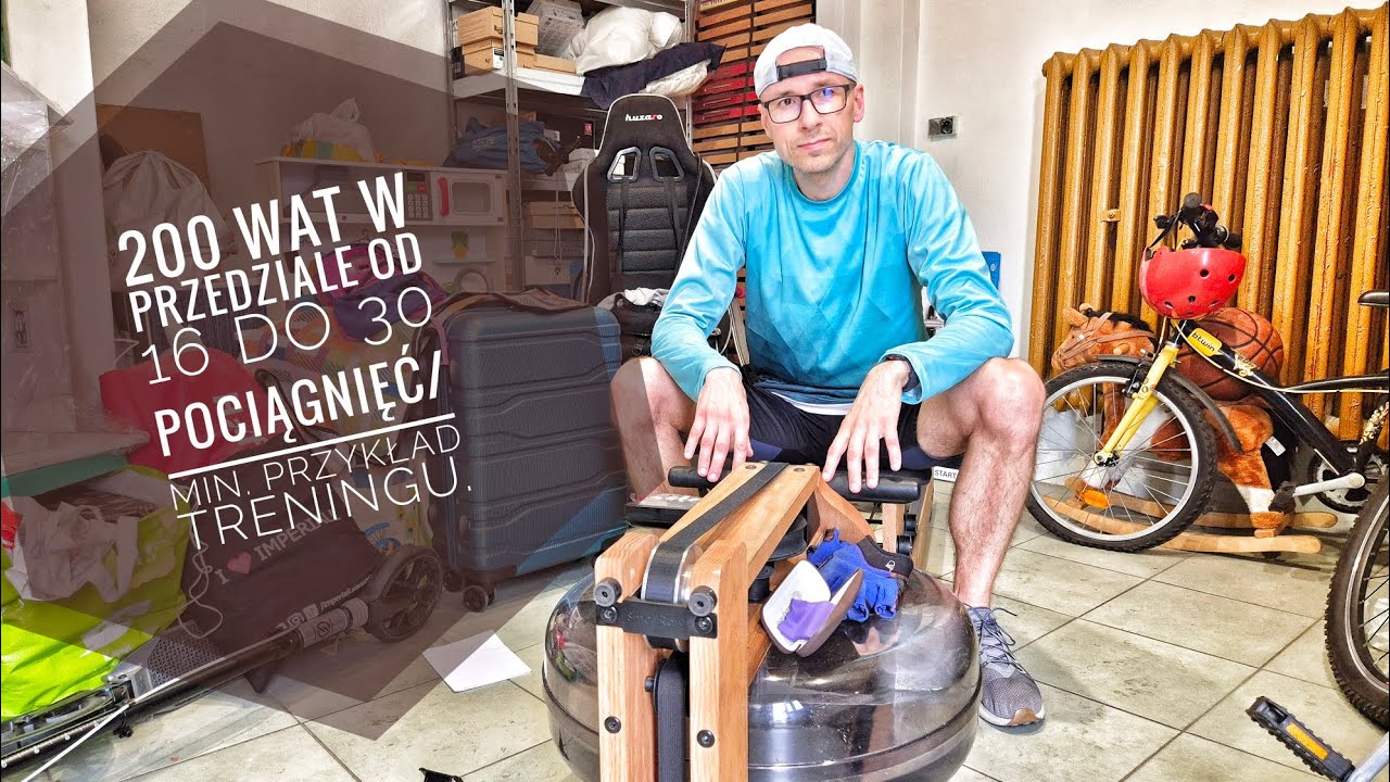 Ergometr wioślarski - WaterRower | Przykład treningu | wioślarstwo halowe.