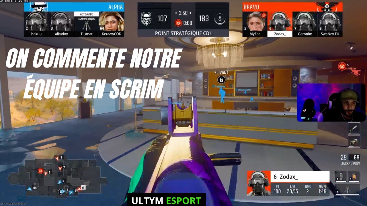 ON COMMENTE LE SCRIM DE NOTRE ÉQUIPE ULTYM ESPORT - PRO TEAM (Call of duty)