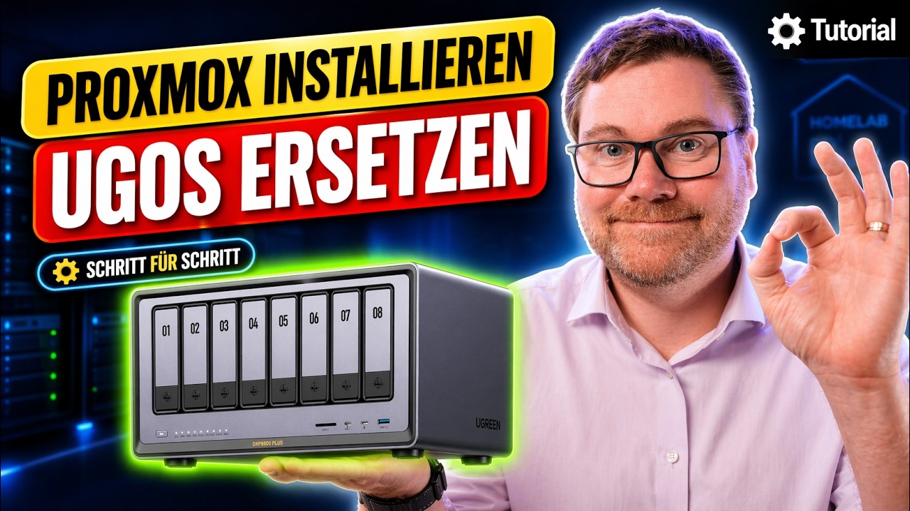 Ugreen NAS mit Proxmox installieren – Schritt-für-Schritt zum perfekten HomeLab Setup!